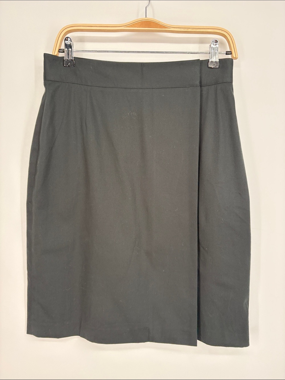 🛹 nwt Brooks Brothers cotton stretch wrap Black Pencil Skirt